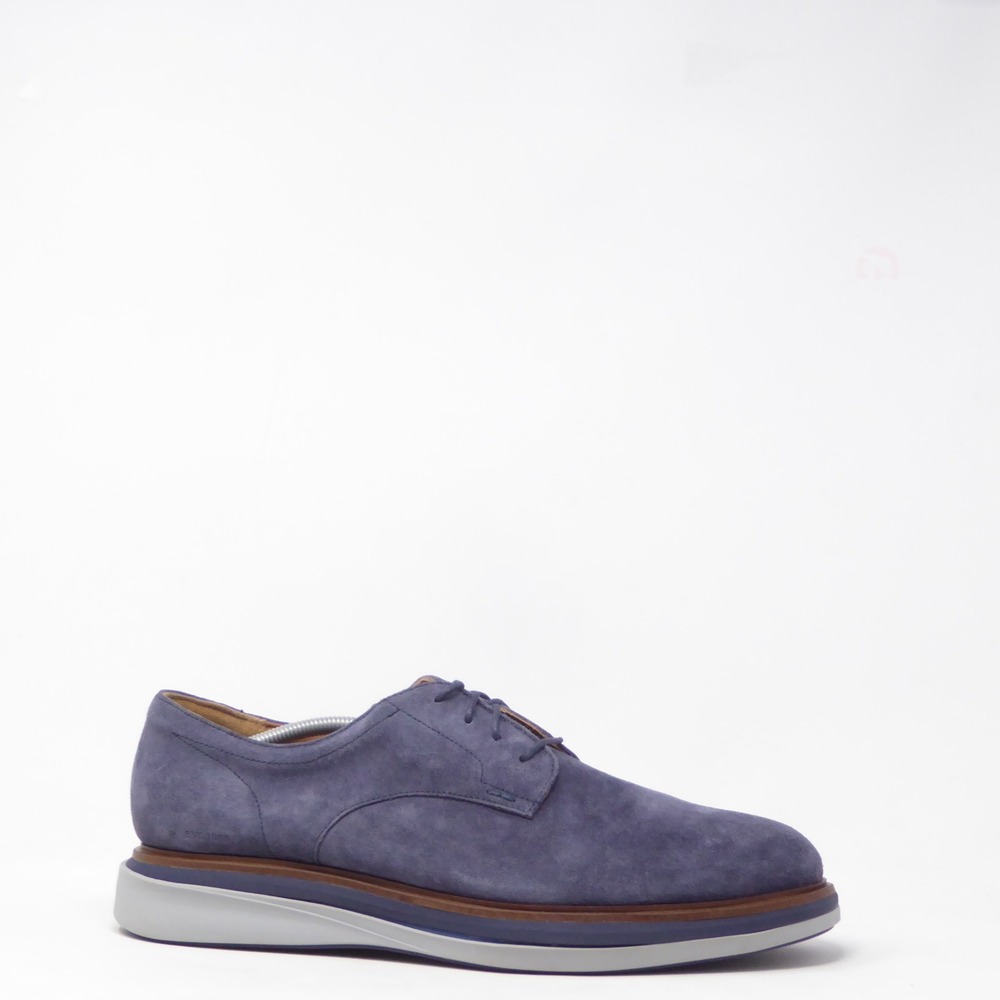 Johnston & Murphy Momentum Mens Amherst Oxfords Dress Shoes Blue Suede 13M